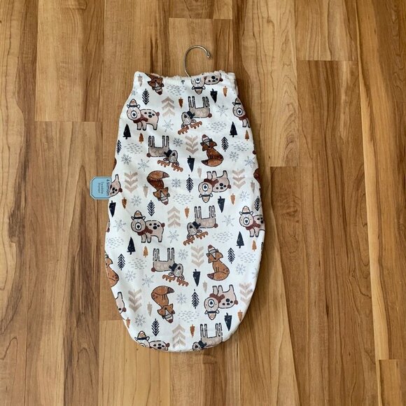 Sandy & Simon Forest Friends Baby Swaddle Blanket 3-6 Months Fleece Bear Fox New - Picture 5 of 10